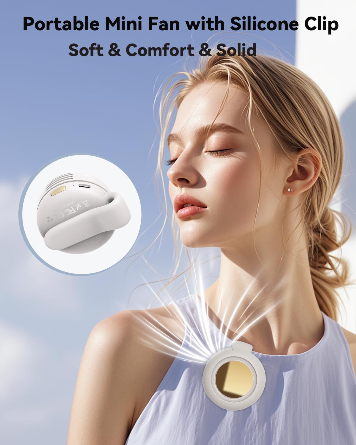 360° Rotatable Portable Mini Clip-on Fan🌬️ 🌬️ 🌬️