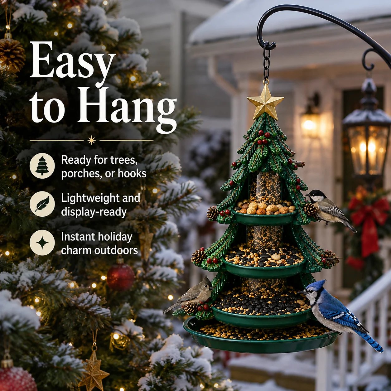 ⛄️🎁Christmas Bird Feeder Collection™ – Festive Hanging Garden Feeders for Wild Birds