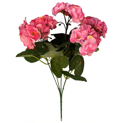 🌸 Lush, UV-Resistant Artificial Geraniums – Real Look, No Maintenance! 🌞🏡