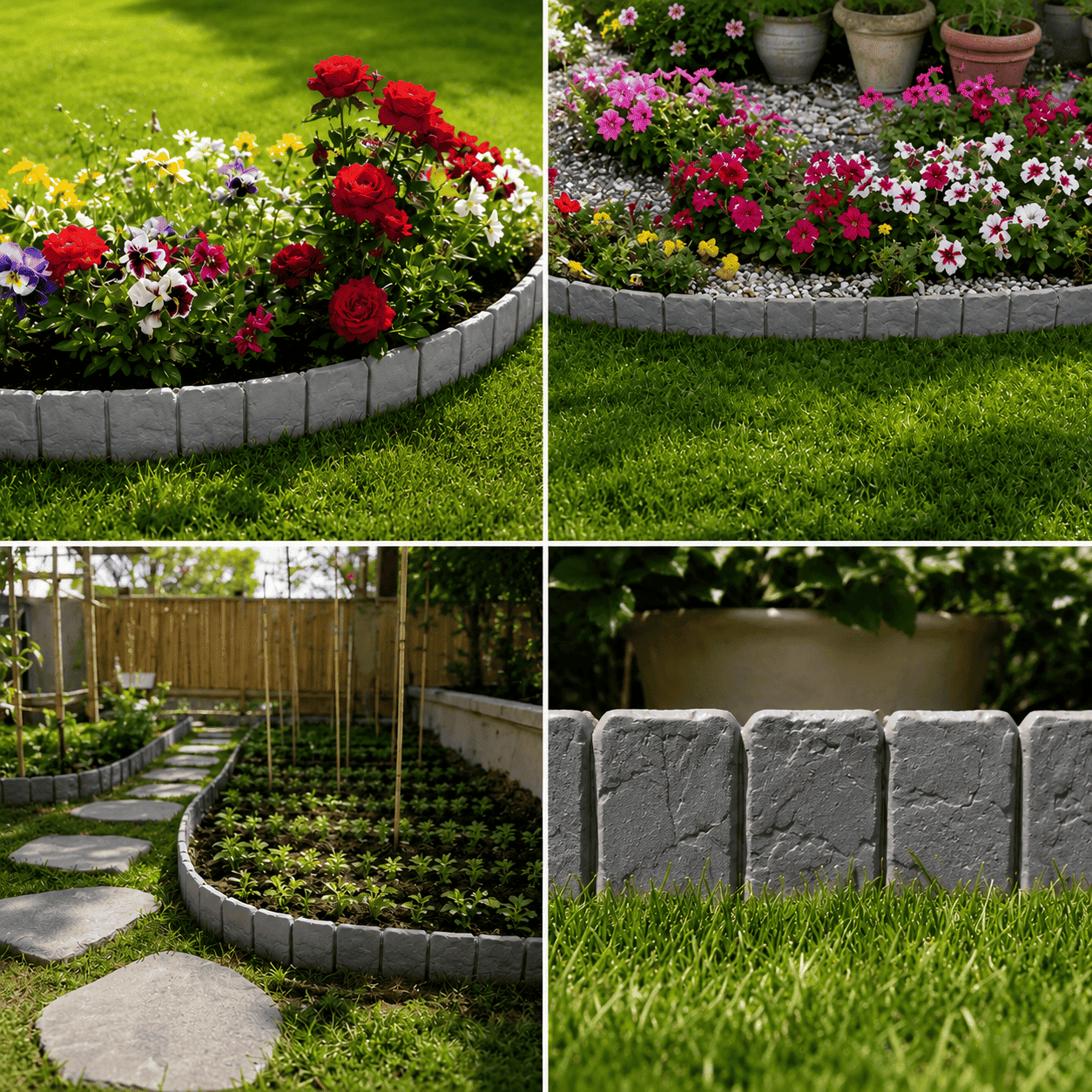 🏡2026 HOT SALE🥳💞50K+ SOLD!🌿✨ 50% OFF! Faux Stone Landscape Edging Border with Realistic Natural Rock Appearance ♻️