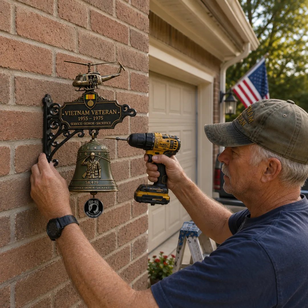 🔔 Last Day Promo: 49% OFF - 🥇 -Vietnam Veteran Tribute Wall Bell