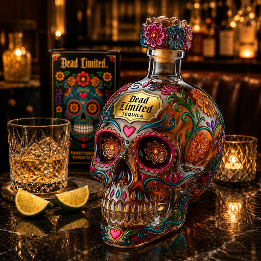 🎁Halloween 50% OFF🍷Skull Tequila Bottle – Colorful Collector’s Gift Box🎁