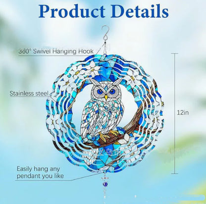 🔥LAST DAY 50% OFF -🌟3D Mandala Wind Spinner – Boring Garden Decor Gone!
