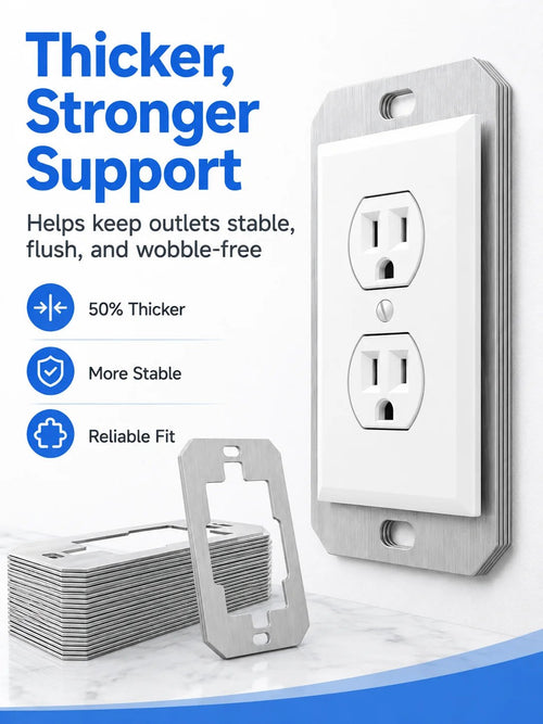 🛠 Outlet Repair Spacers – Easy Fix for Loose, Crooked & Recessed Outlets