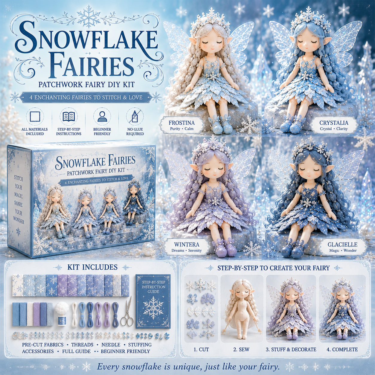 🔥Last Day 40% OFF🌸Fairy Patchwork DIY Collection ✨