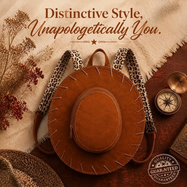 Western Cowgirl Hat Backpack
