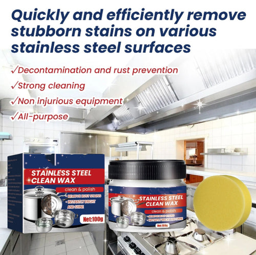 ✨ Magical Nano Stainless Steel Clean Wax – Surface Safe