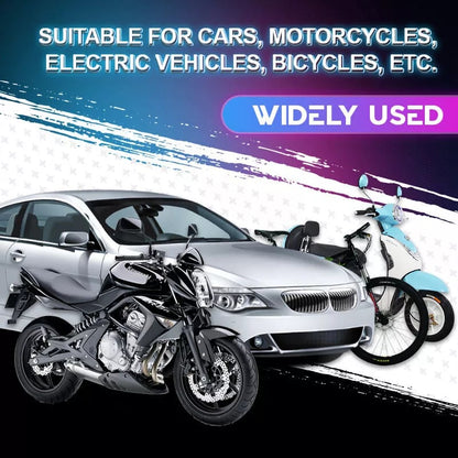 🚗 Universal Waterproof LED Wheel Lights for Car, Bike & Motorcycle