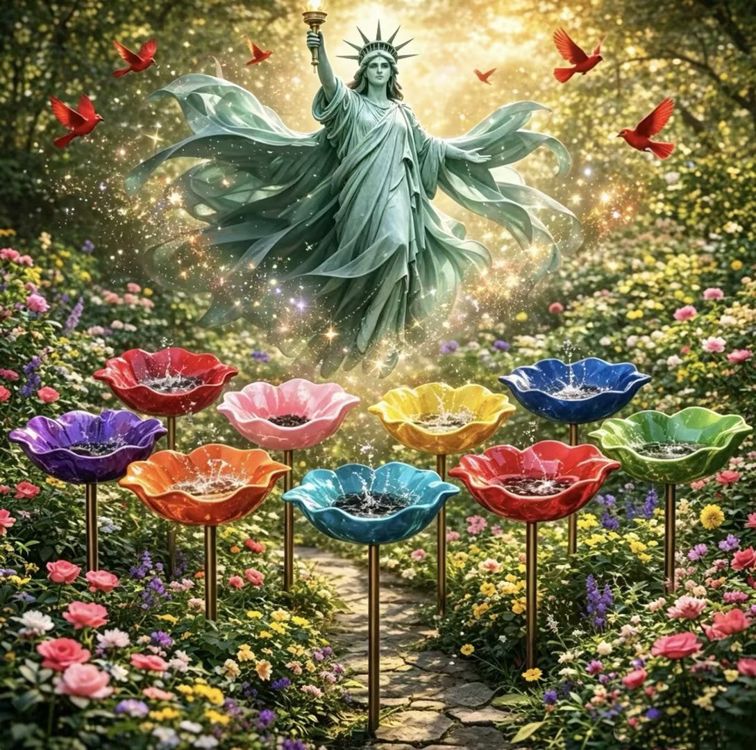💖🎁2026 Mother's Day Gifts 49% Off--🎁Handmade Metal Flower Garden Stake🐦