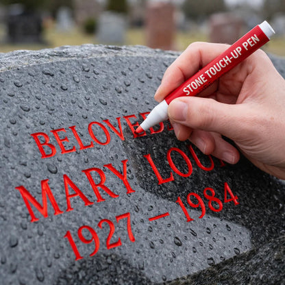 Tombstone Marker Pen – Restore Faded Grave Inscriptions | Gold, Black & Red | Weatherproof