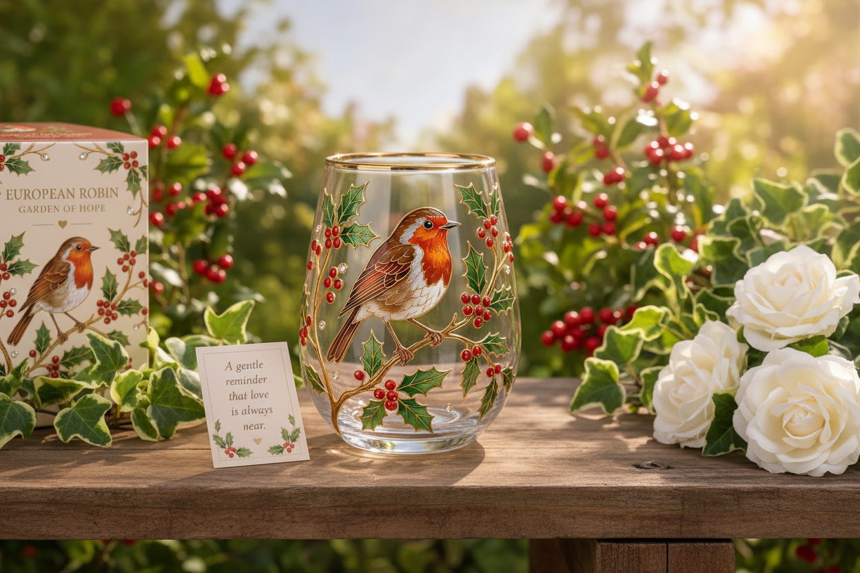 European Robin Garden Scene