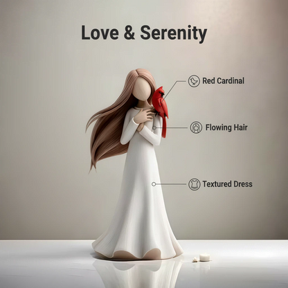 🔥Hot Sale 49% OFF -✨Cardinal Remembrance Love and Serenity Figurine❤️Serene Desk Companion🙏