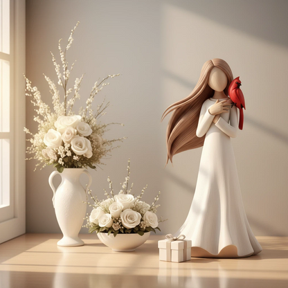 🔥Hot Sale 49% OFF -✨Cardinal Remembrance Love and Serenity Figurine❤️Serene Desk Companion🙏