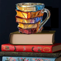 🔥Painted Book Mug