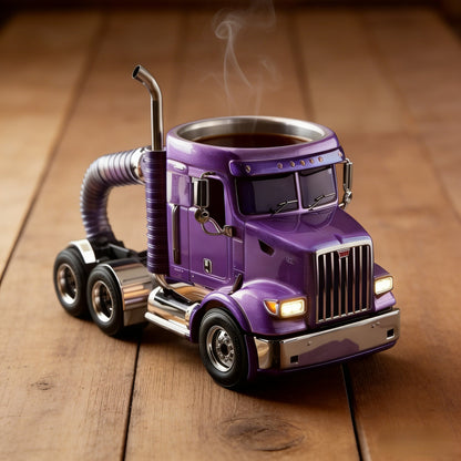 Durable Semi-Truck Shaped Coffee Mug – Handcrafted Resin Mug for Family & Friends 🚛☕