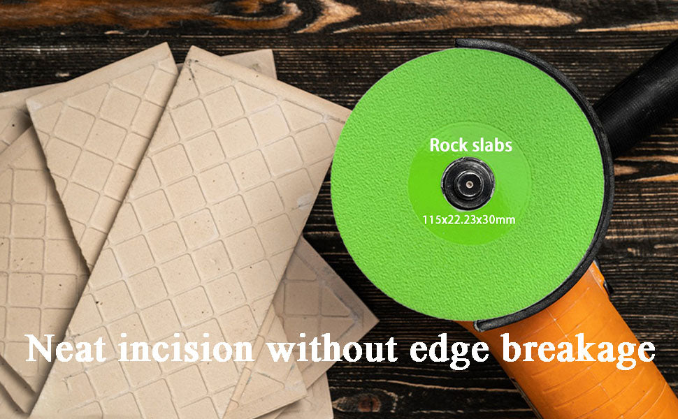 4.5" Diamond Disc for Rock Slabs 🪨 Ceramic · Tile · Marble · Granite 💎 Vacuum Brazed · Ultra-Thin 🔧 Angle Grinder · Bench Grinder · Die Grinder