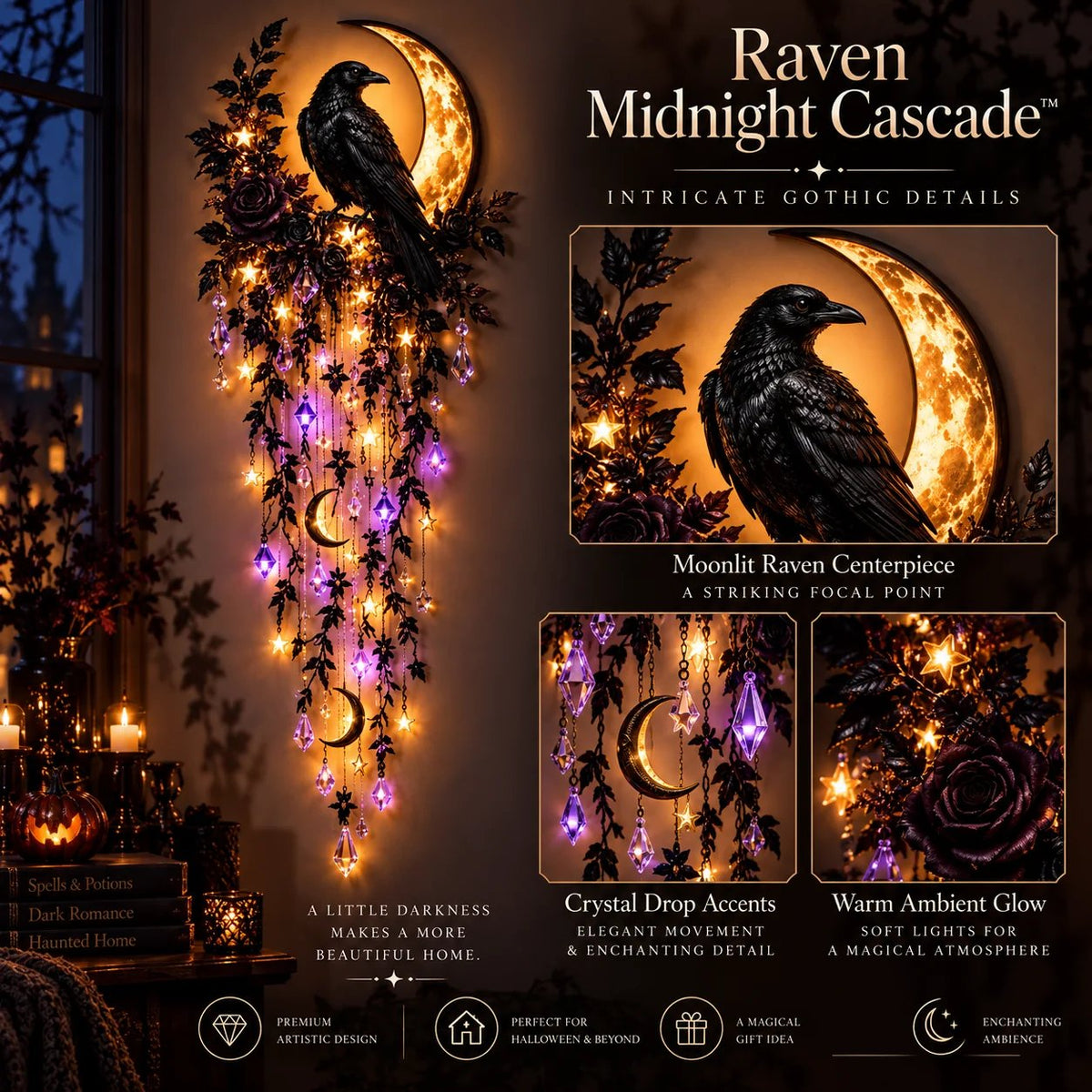 ✨49 % Rabatt✨ Elegante Kollektion von Halloween-Wandleuchten mit Wasserfall-Effekt