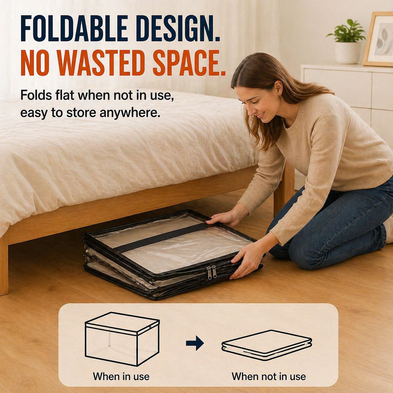 🎁 Mother's Day Sale 49% OFF📦Large Heavy-Duty Thick Plastic Clear Storage Bag for Clothes, Moving & Storage