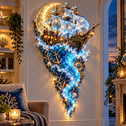🔥HOT SALE 50% OFF🌊✨ Enchanted Ocean Legends™ Lighted Wall Décor Collection 🐋🧜‍♀️