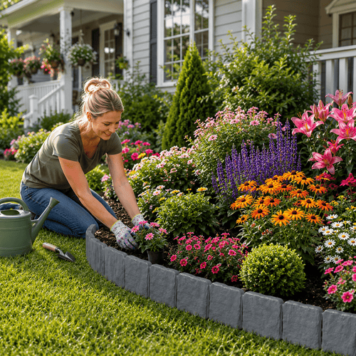🏡2026 HOT SALE🥳💞50K+ SOLD!🌿✨ 50% OFF! Faux Stone Landscape Edging Border with Realistic Natural Rock Appearance ♻️