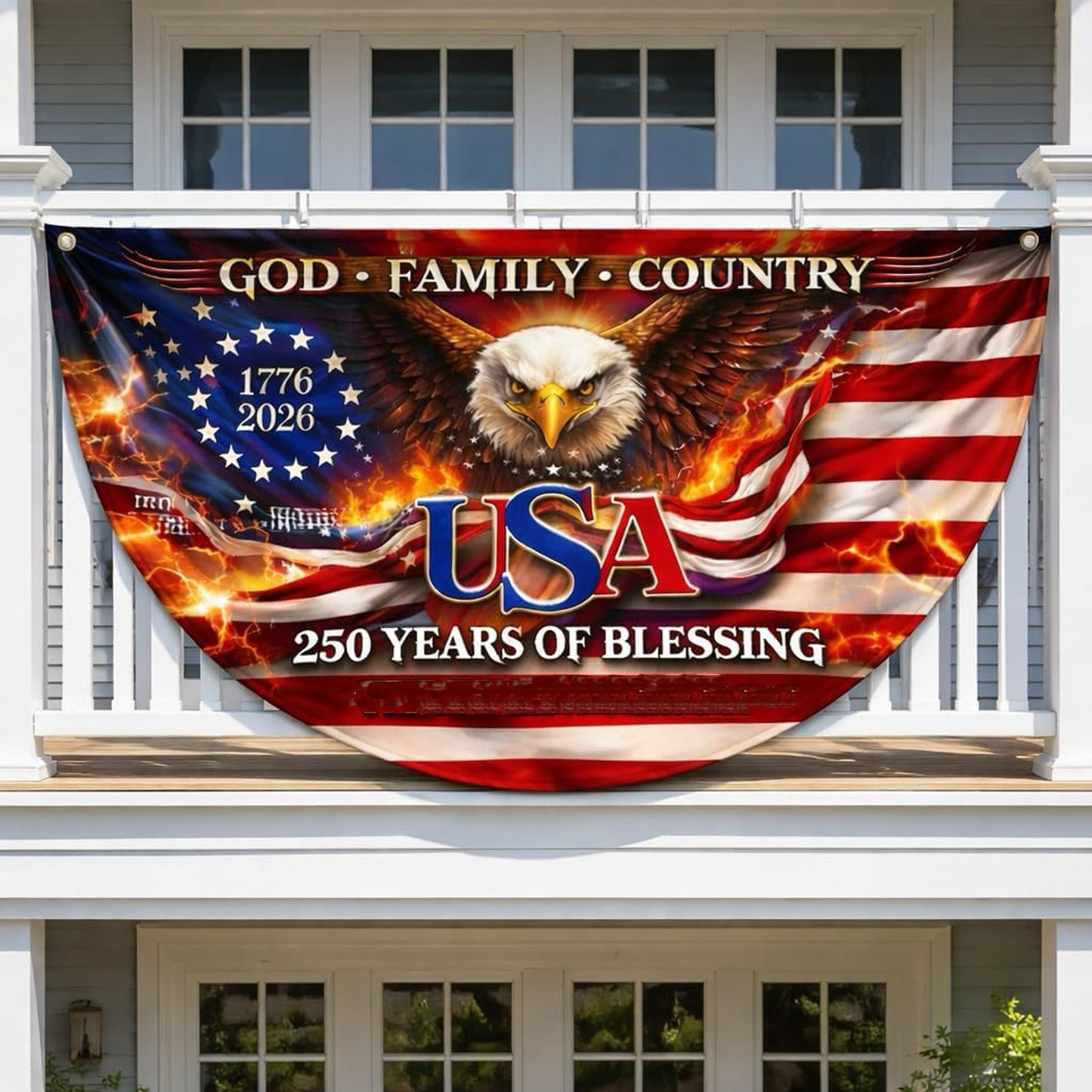 🎖️ Custom 250 Years of Freedom Flag | USA Patriotic Decor