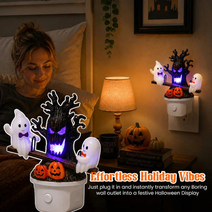 🎃👻Animated Seesaw Ghost Plug In LED Night Light