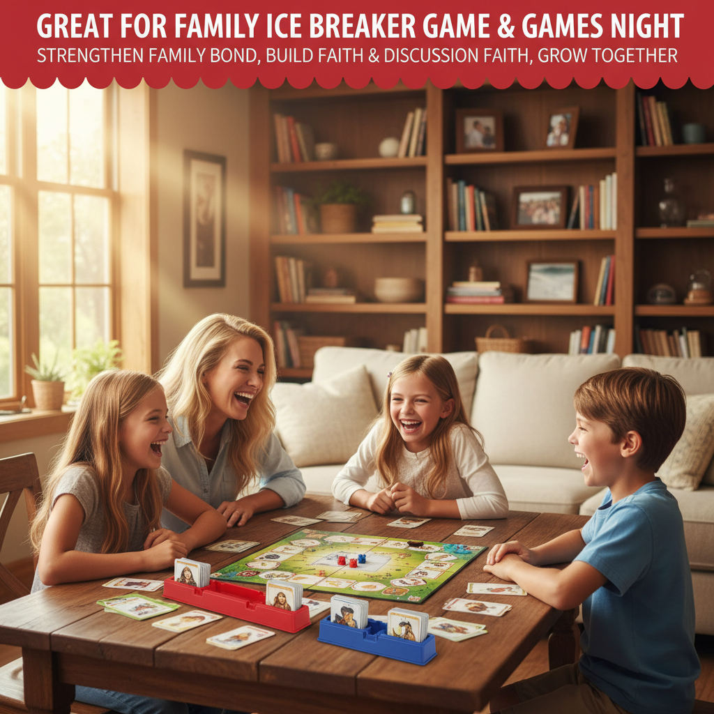 ✝️ Guess Bible Who I Am – Bible Board Game for Kids & Families | 24 Characters | Fun Christian Gift