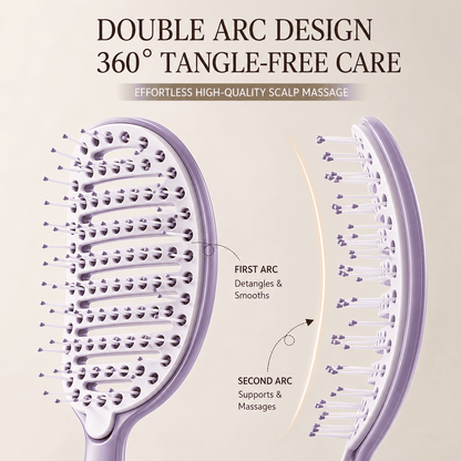 Stop Brushing Yesterday's Dirt Back Into Your Hair — Self-Cleaning Hair Brush