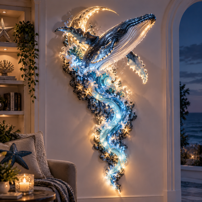 🔥HOT SALE 50% OFF🌊✨ Enchanted Ocean Legends™ Lighted Wall Décor Collection 🐋🧜‍♀️