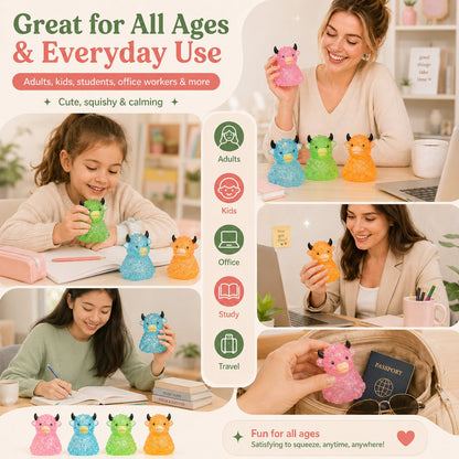 Adorable Squishy Highland Cow Stress Relief Toy