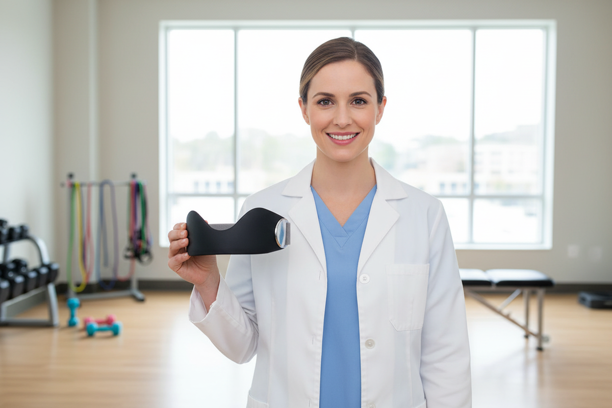 Female Expert with Knee Strap - Optimized