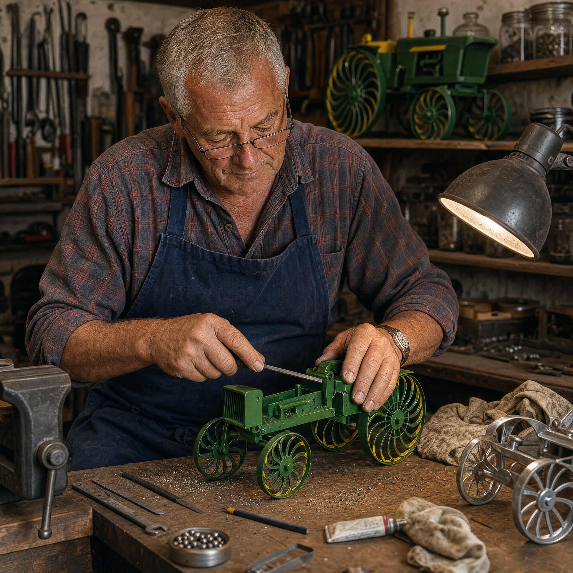 Earl's Handmade Tractor Wind Spinner