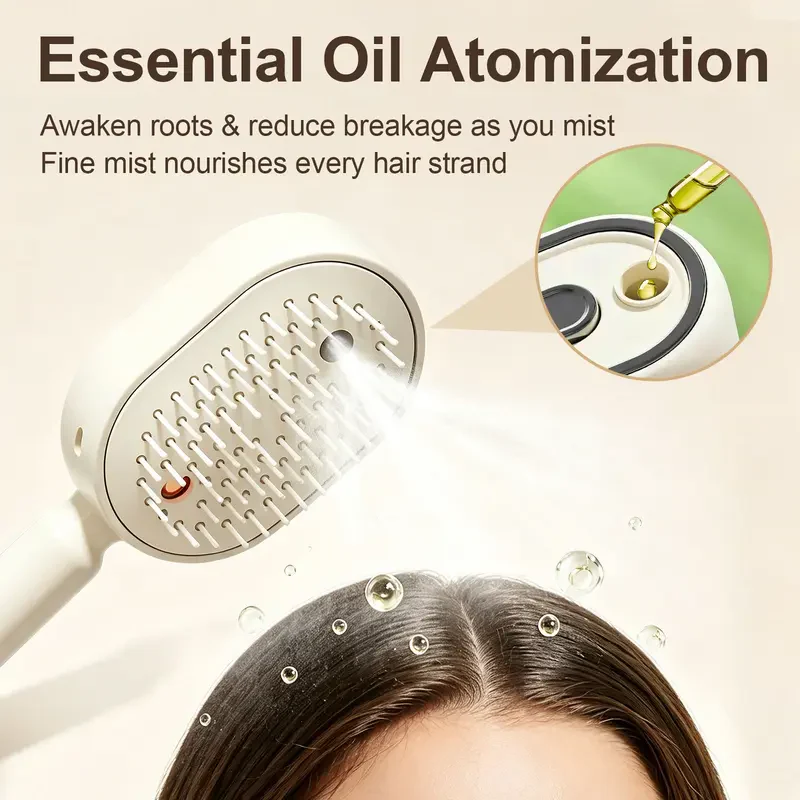 🔥50% OFF Today Only InstantScalp Relief-Electric Spray Air Cushion Massage Comb