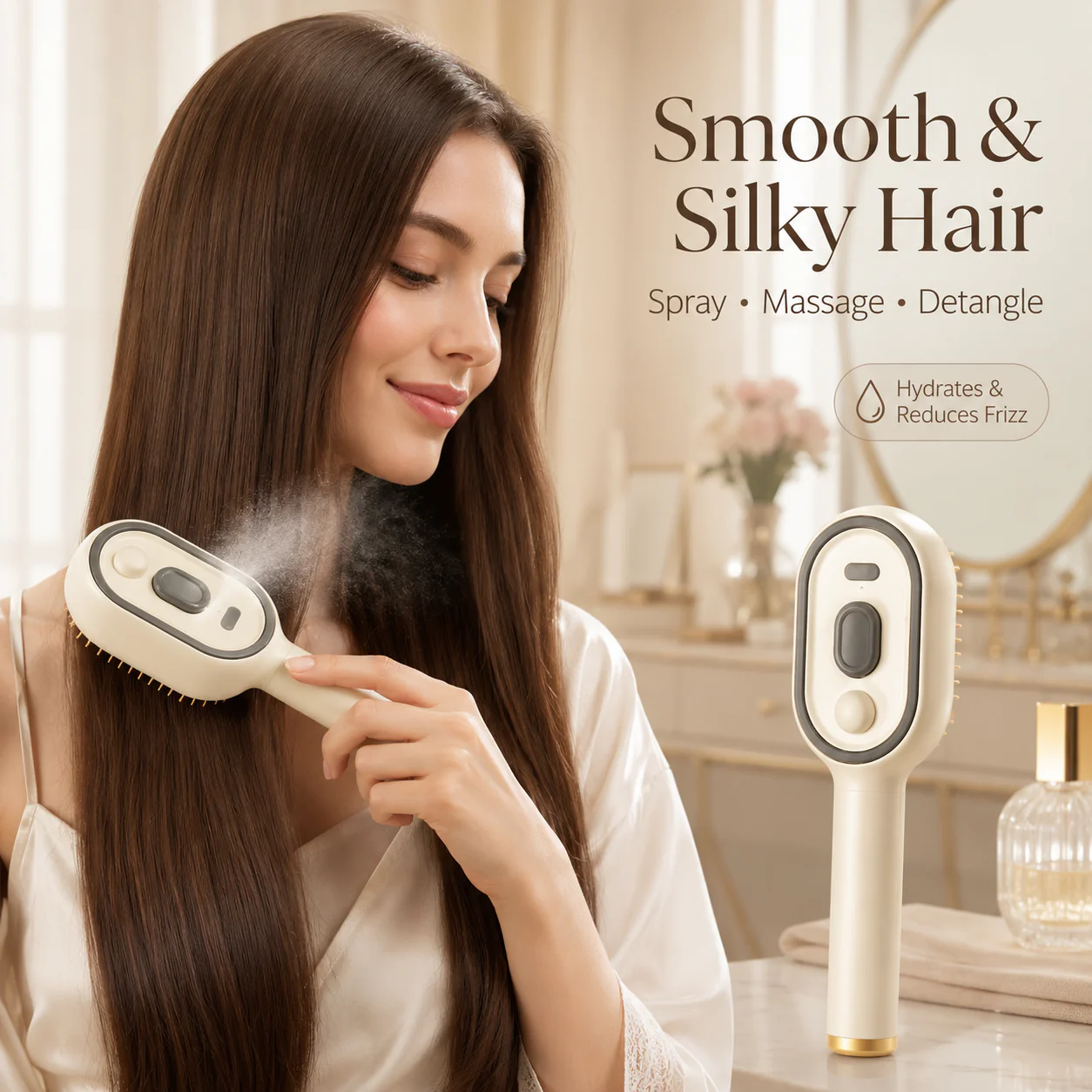 🔥50% OFF Today Only InstantScalp Relief-Electric Spray Air Cushion Massage Comb
