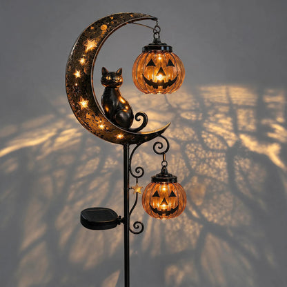 🎃 Halloween Early Bird Sale | 50% OFF Pumpkin Moon Garden Stake Light