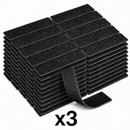 💥Buy 1 Set & Get 1 Set FREE — 100 Pieces Included!😦Heavy Duty Hook and Loop Strips with Adhesive