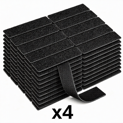 💥Buy 1 Set & Get 1 Set FREE — 100 Pieces Included!😦Heavy Duty Hook and Loop Strips with Adhesive