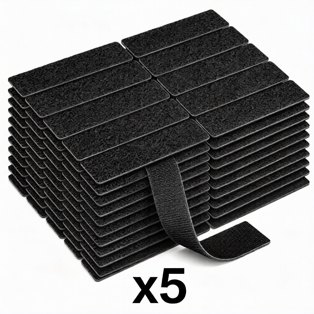 💥Buy 1 Set & Get 1 Set FREE — 100 Pieces Included!😦Heavy Duty Hook and Loop Strips with Adhesive