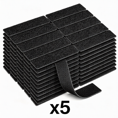 💥Buy 1 Set & Get 1 Set FREE — 100 Pieces Included!😦Heavy Duty Hook and Loop Strips with Adhesive