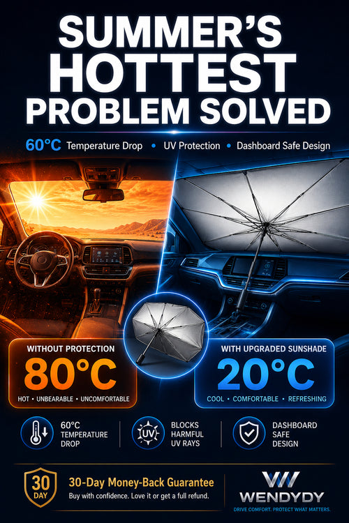 New Arrivals – 50% Off For A Limited Time✨️ - 2026 Upgraded Car Windshield Sun Shade Umbrella