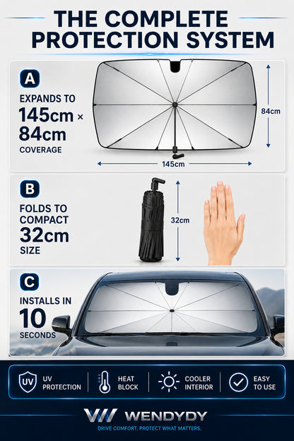 New Arrivals – 50% Off For A Limited Time✨️ - 2026 Upgraded Car Windshield Sun Shade Umbrella