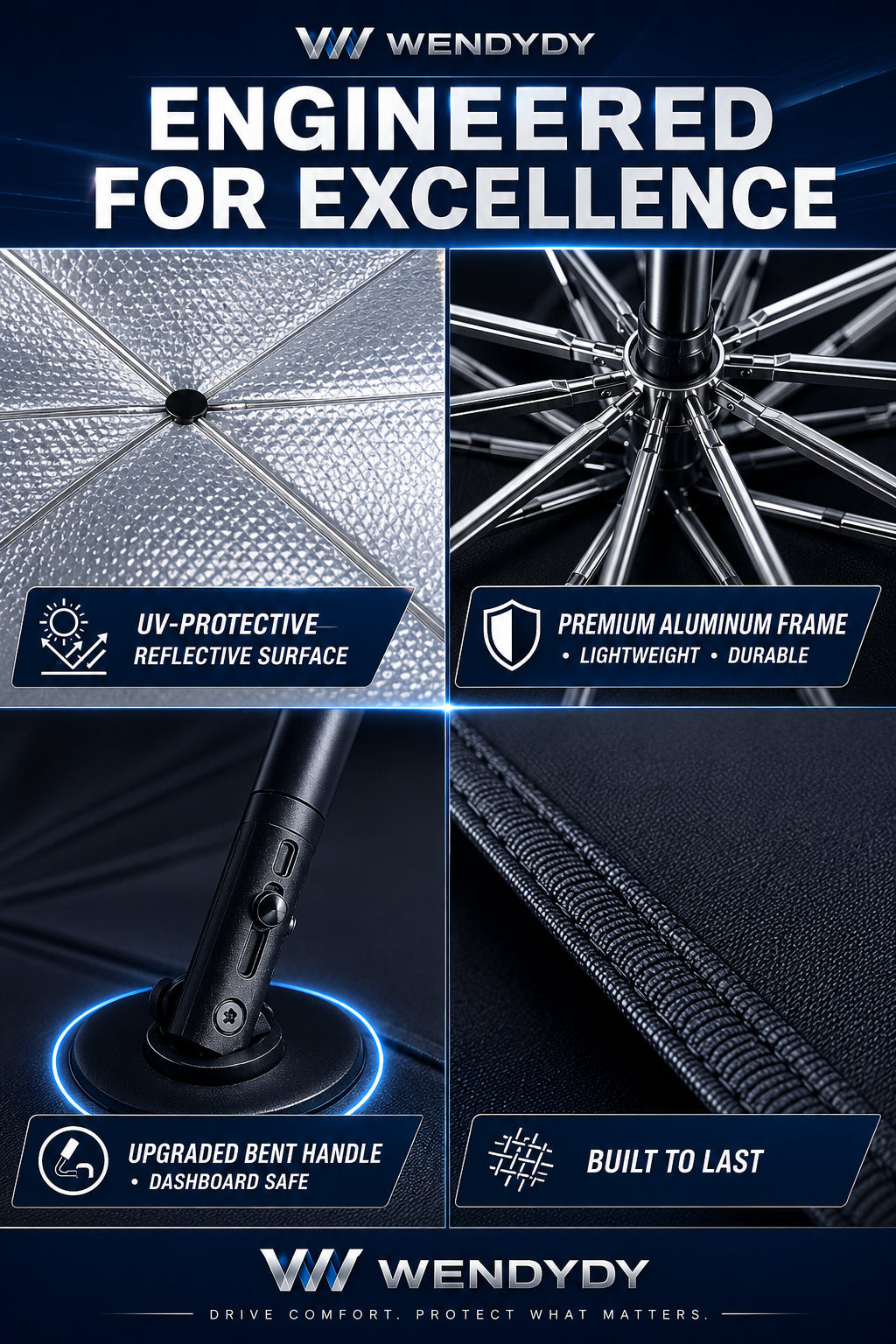 New Arrivals – 50% Off For A Limited Time✨️ - 2026 Upgraded Car Windshield Sun Shade Umbrella