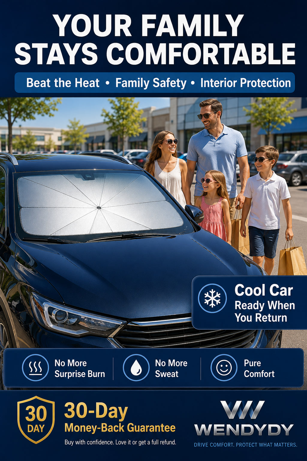 New Arrivals – 50% Off For A Limited Time✨️ - 2026 Upgraded Car Windshield Sun Shade Umbrella
