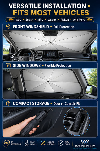New Arrivals – 50% Off For A Limited Time✨️ - 2026 Upgraded Car Windshield Sun Shade Umbrella