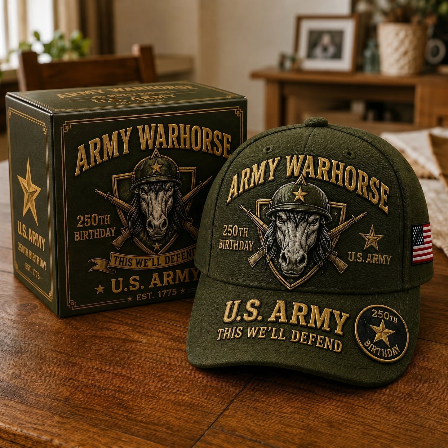 🔥60% Off Everything on the Last Day❤️ U.S. Military Mascot 250th Anniversary Embroidered Cap Collection 🇺🇸