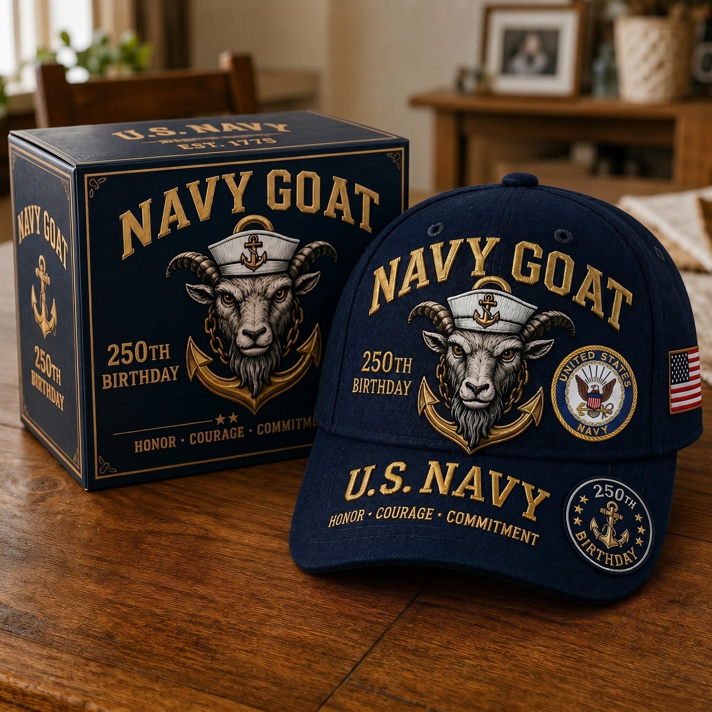🔥60% Off Everything on the Last Day❤️ U.S. Military Mascot 250th Anniversary Embroidered Cap Collection 🇺🇸