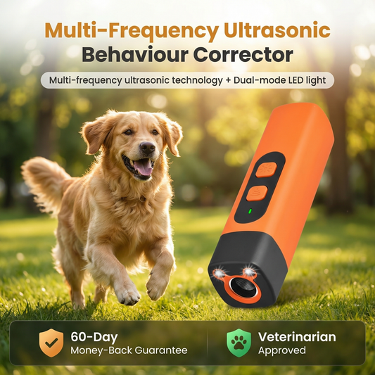 ✅🐶 Safe Ultrasonic Dog Training Device - Multi-Frequency Anti-Bark & Behavior Corrector with Dual LED 💡