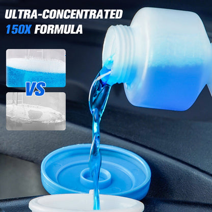 🚗 Auto Repair Shop Same Formula 🍇 150X Ultra Concentrated Windshield Washer Fluid Dust Repellent & Anti-Wear Protection