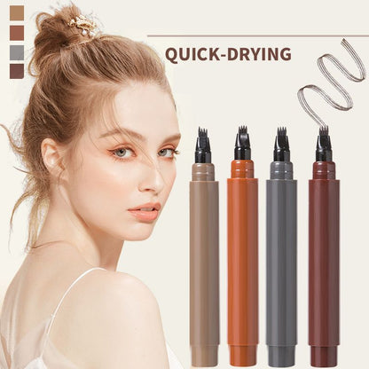 🔥 BUY 1 GET 1 FREE! ✏️ Waterproof 4-Tip Beard & Eyebrow Pen – Smudge-Proof, Natural Look & Long-Lasting 🌟