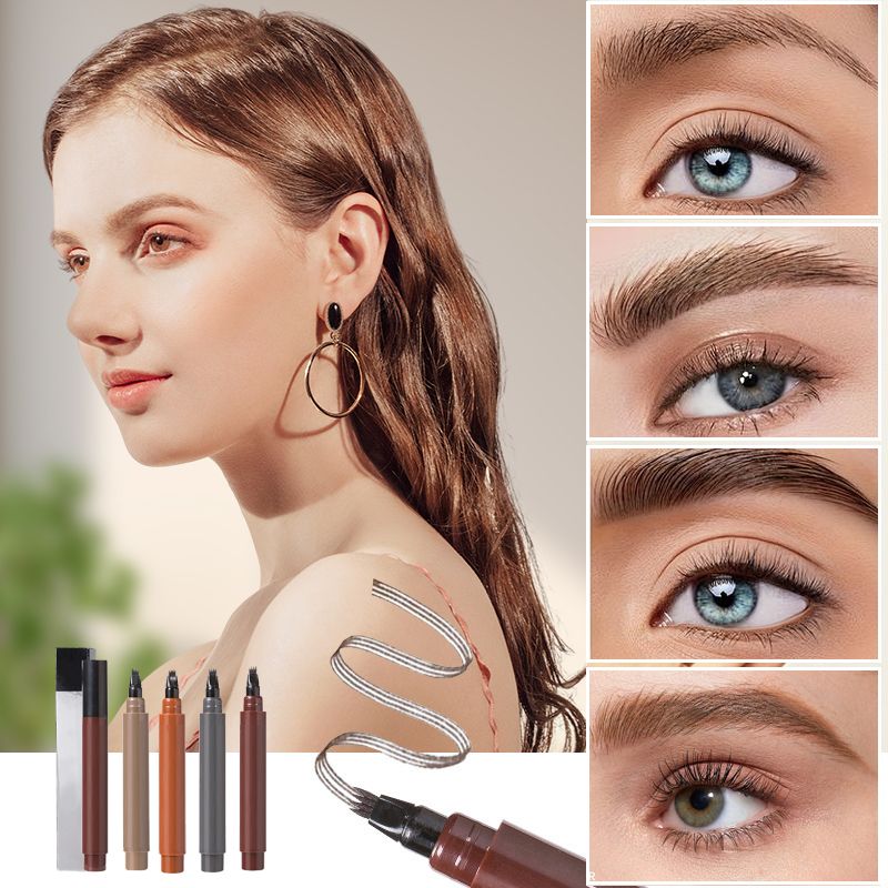 🔥 BUY 1 GET 1 FREE! ✏️ Waterproof 4-Tip Beard & Eyebrow Pen – Smudge-Proof, Natural Look & Long-Lasting 🌟